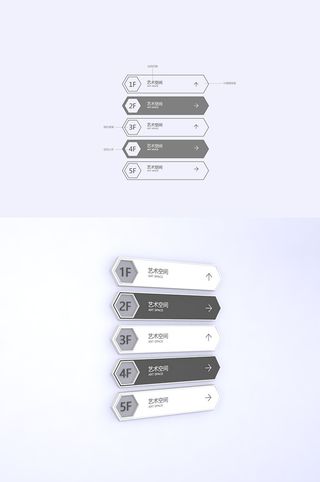 楼层划分牌楼层分布墙牌导视牌