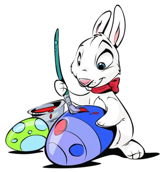 白兔兔子红领带