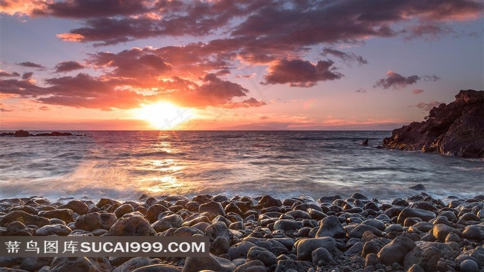 日出海洋风景图片