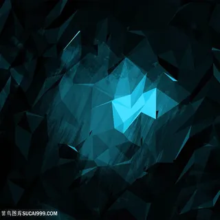 青蓝色多边形背景高清图片