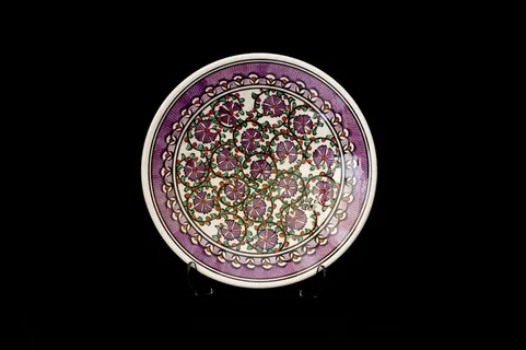 复古花色碟子图片