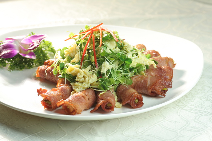 椿芽柴蛋培根肉 28元