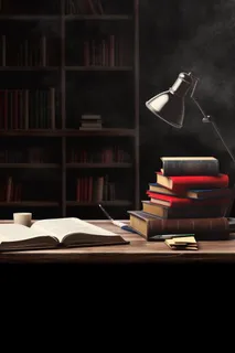 书桌书籍学习阅读背景