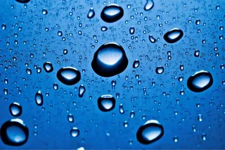 水滴水珠蓝色背景
