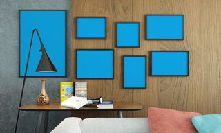 画框样机 墙面画框 相框 照片墙样机 (1)