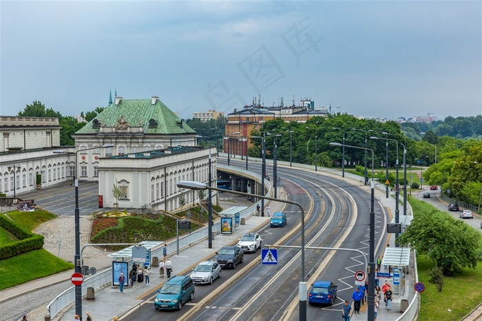波兰城市街景图片
