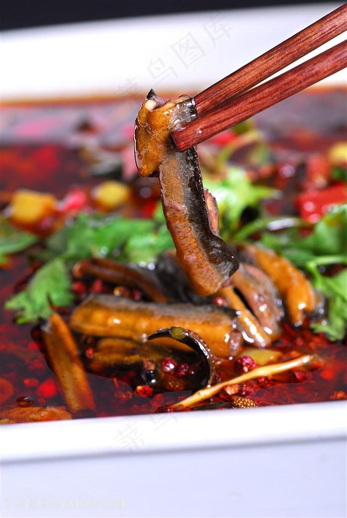 飘香土鳝鱼中华美食摄影图