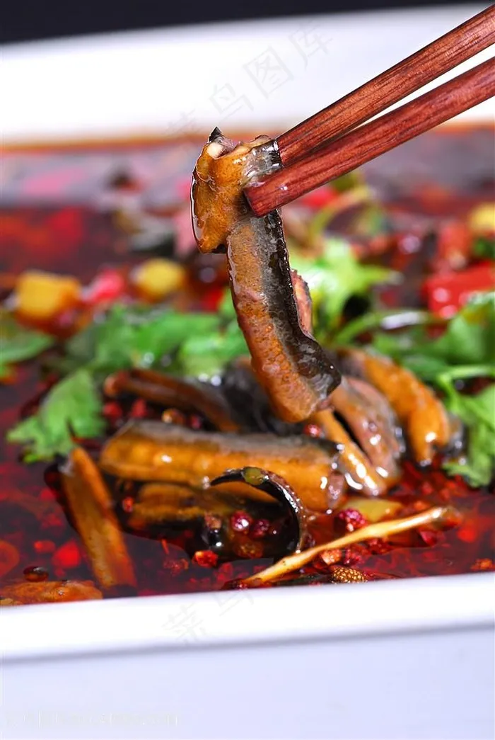 飘香土鳝鱼中华美食摄影图