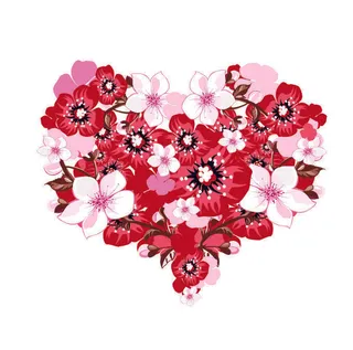 2.14情人节红心玫瑰背景