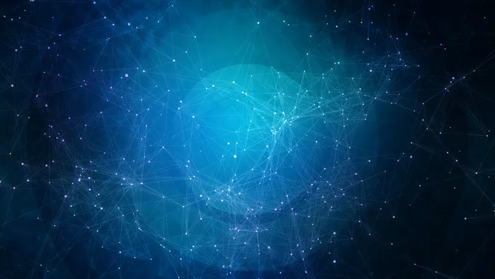 蓝色信息数码高科技创意背景