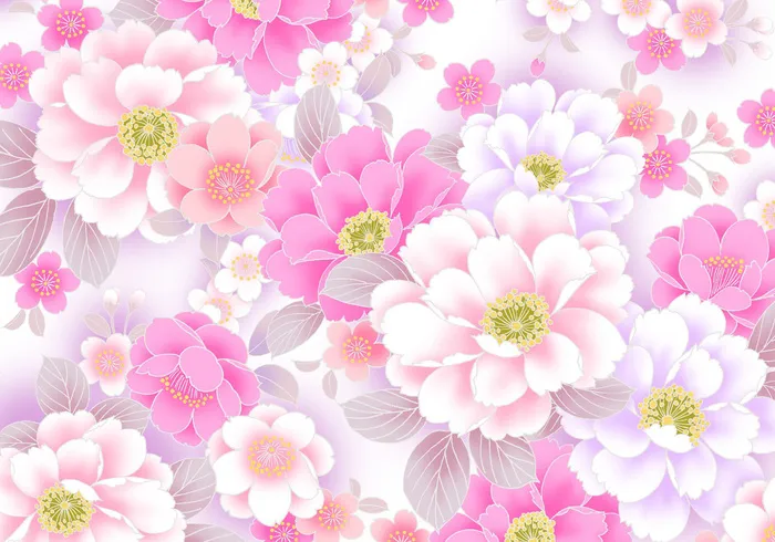 图片设计素材背景鸟语花香