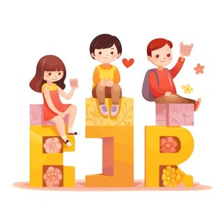 儿童英文字母免抠