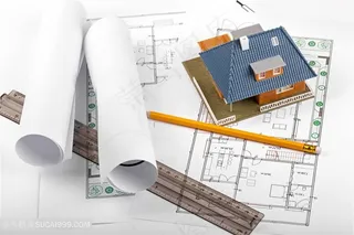 精密cad建筑图纸施工高清图片