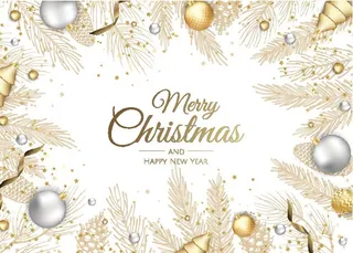 圣诞节圣诞树圣诞老人闪亮装饰电商促销折扣海报