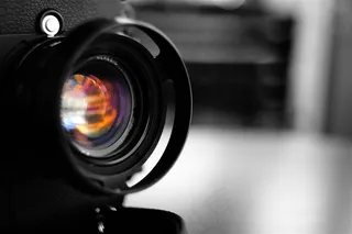照相机镜头特写