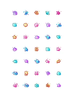 彩色icon手机线性小图标UI素材AI矢量图psd设计源文件app菜单分类 彩色icon手机线性小图标UI素材AI矢量图psd设计源文件app菜单分类