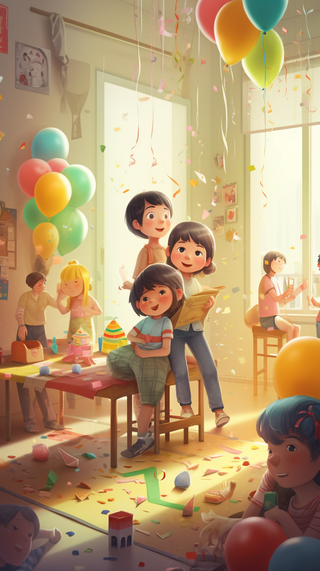 儿童 节日 快乐 热闹 开心