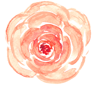 唯美森系手绘水彩花朵 免抠