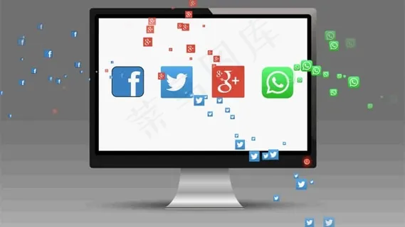 推特, , 谷歌, 社会的, 媒体, 图标