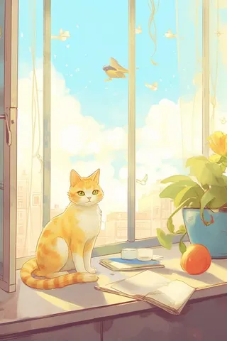 清新房屋休息简约背景