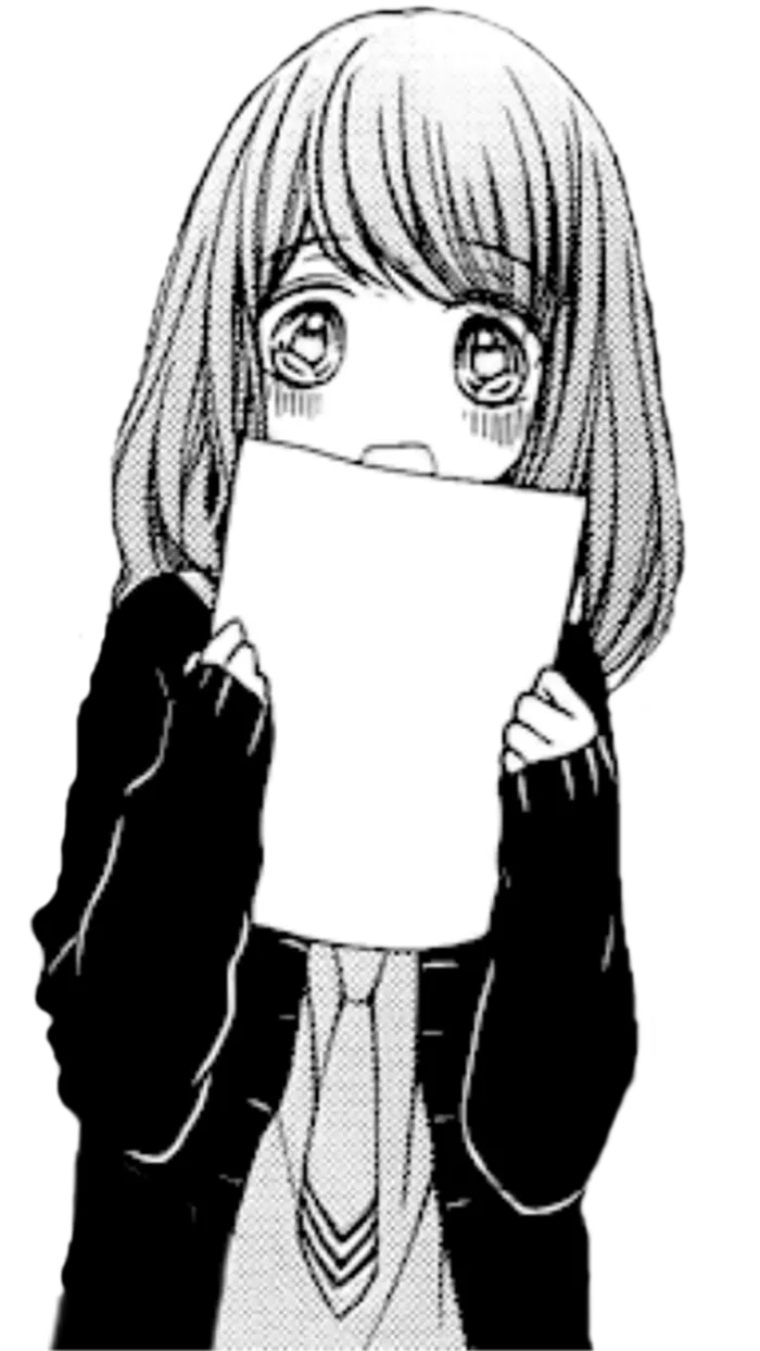 线条画女孩素材人物黑白