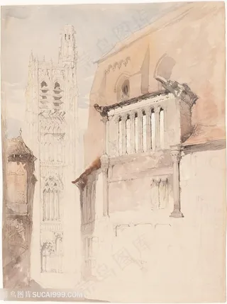 欧洲建筑唯美装饰画