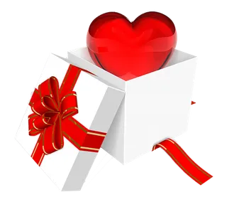 爱心礼盒情人节
