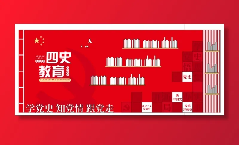 党建党史文化墙源文件CDR平面效果图cdr矢量模版下载