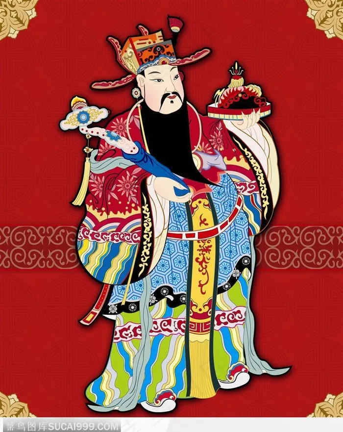传统文化天官赐福图片