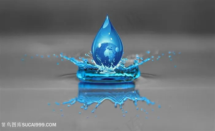 地球水滴海报
