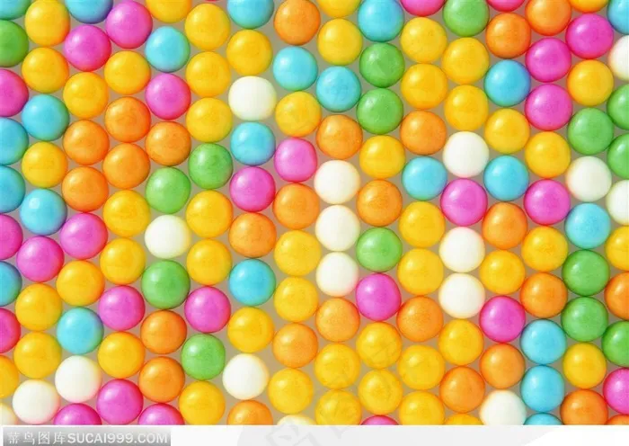 食物背景-漂亮的五彩糖果