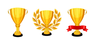 奖杯奖牌荣誉元素免抠