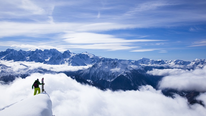 高清雪山雪景