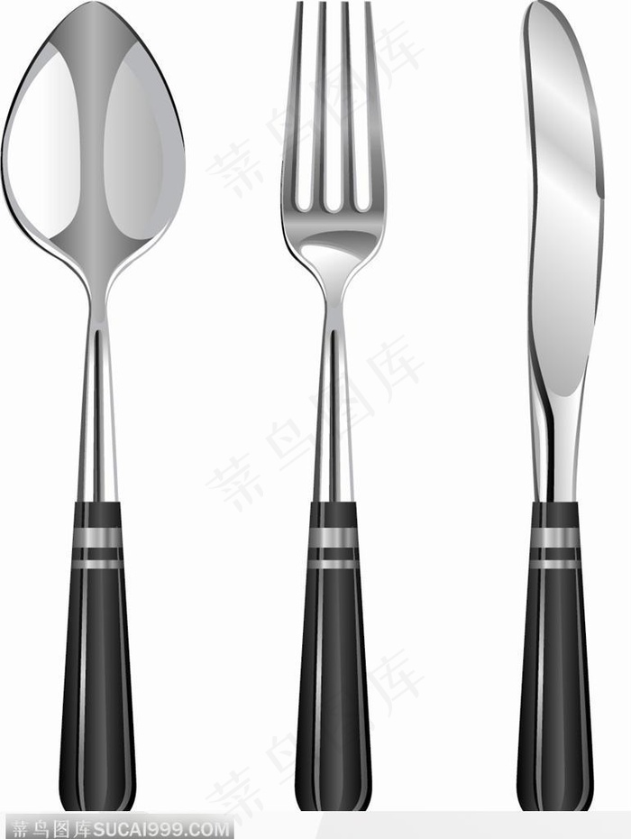 非常有质感的金属餐具