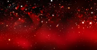 红色闪光粒子金色光芒背景