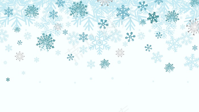 桌面雪花背景图片