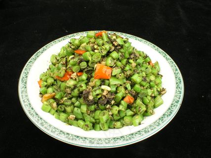 0489榄菜肉松四季豆