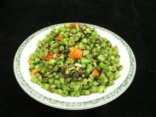 0489榄菜肉松四季豆