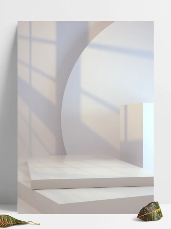 C4D简洁光影场景背景psd模版下载