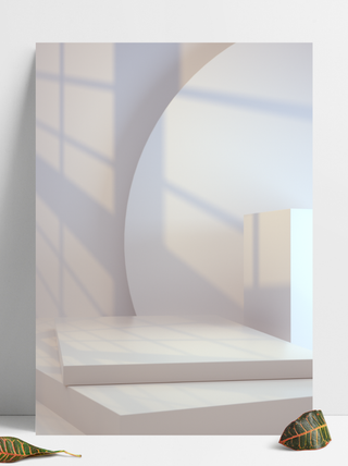 C4D简洁光影场景背景