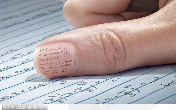 大拇指上的数学公式