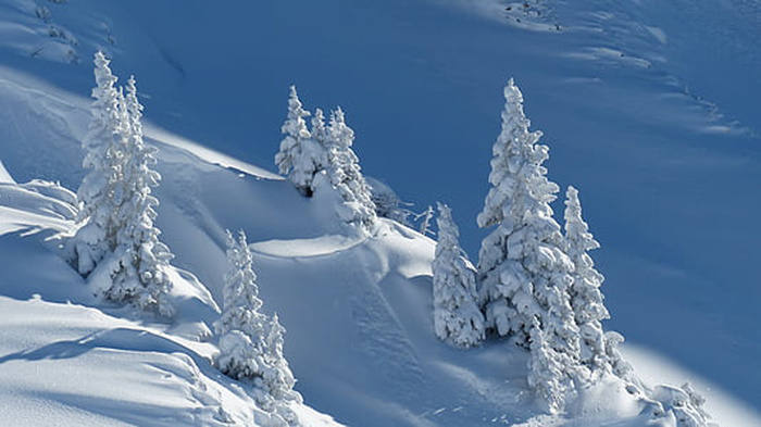 美丽的天空风景 素材 雪