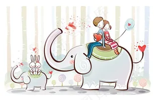 骑着大象向前出发