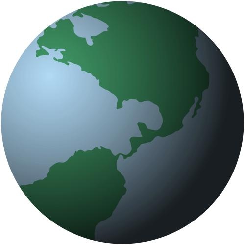 地球仪 PNG免抠(500x500)