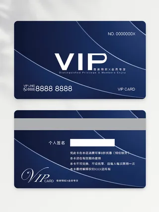 大气VIP卡设计图片