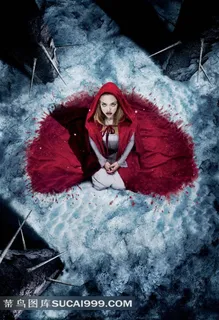 正面跪着昂头的小红帽电影海报