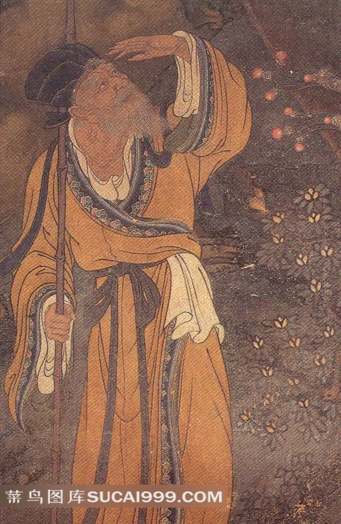 老人 古代 壁画 古画 佛像