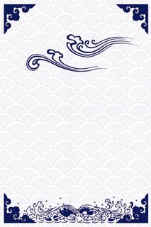 中国风传统水墨古风古典展板边框工笔画PS海报背景平面广告Ai设计素材