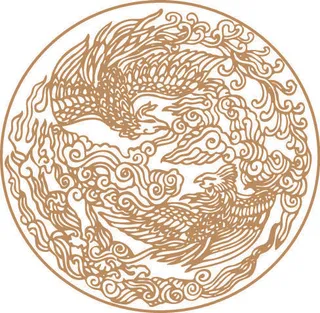 传统中国风古典宫廷龙凤吉祥喜庆图案图腾纹样矢量图设计素材