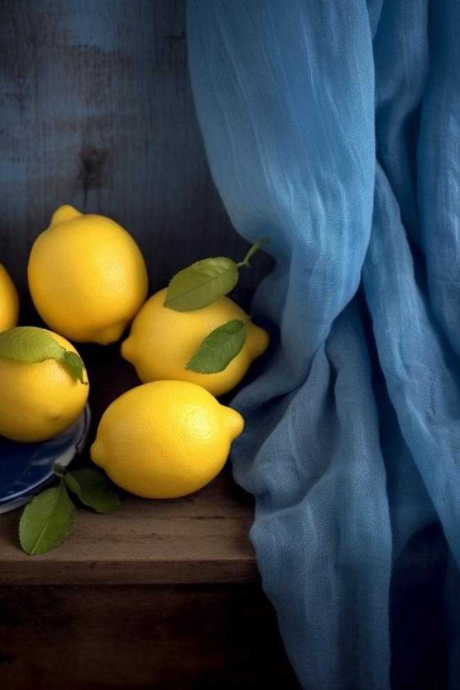 柠檬薄荷摄影背景图